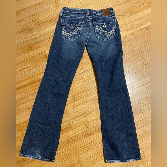 Big Star Sz 26R Remy Low Rise Bootcut Contrast Stitch Jeans - Picture 9 of 13